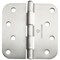 Cauldham Heavy-Duty 4" Interior Door Hinges with 5/8" Radius Corners - Satin Nickel